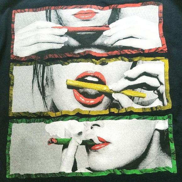 Brand New " Roll it, lick it, smoke it " Tee - Picture 2 of 7